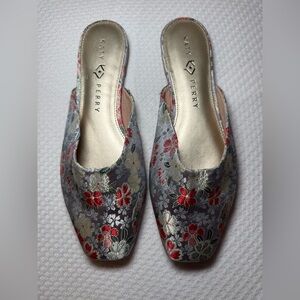 Katy Perry “Evie Mule” Floral Brocade Slip-On Heels Women’s 9M